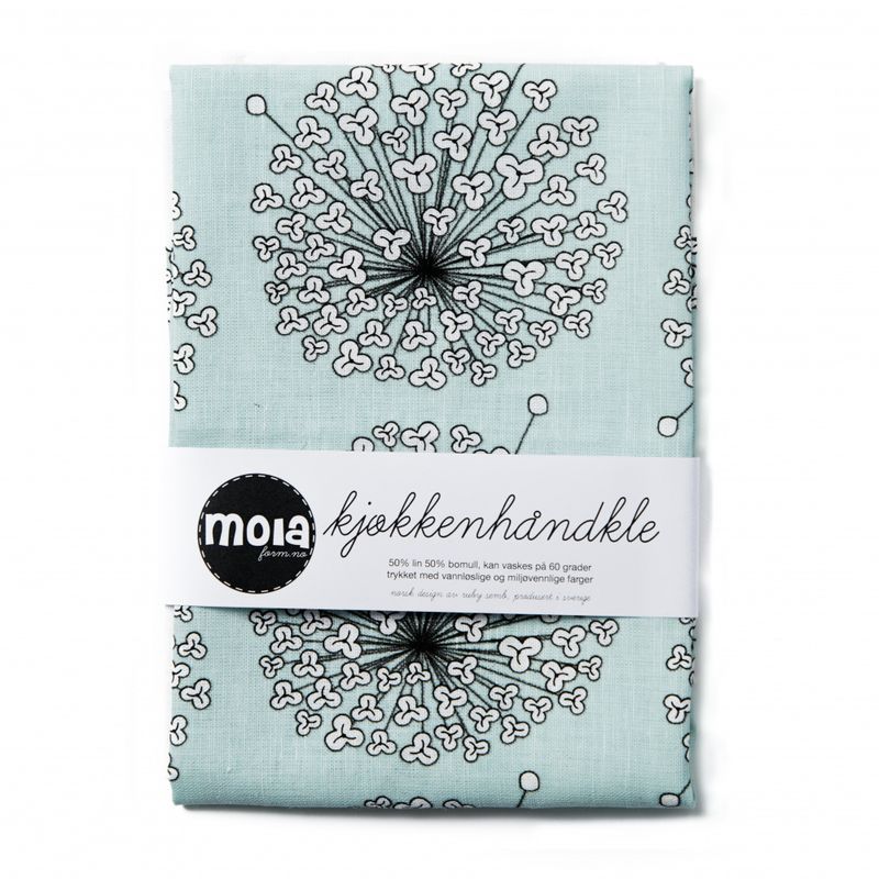Kjøkkenhåndkle BLOMST - mint